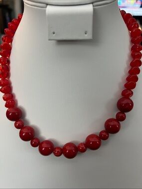 Paparazzi Red Graduated Bead Necklace